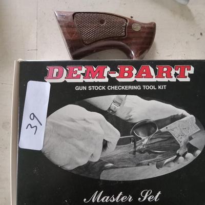 Dem-bart checkering tool kit and s&w grip