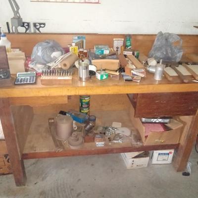 Work bench and vise