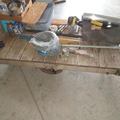 RR cart with items