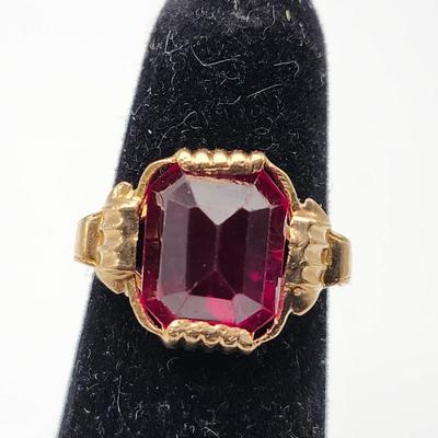 Cushion Cut Ruby RIng