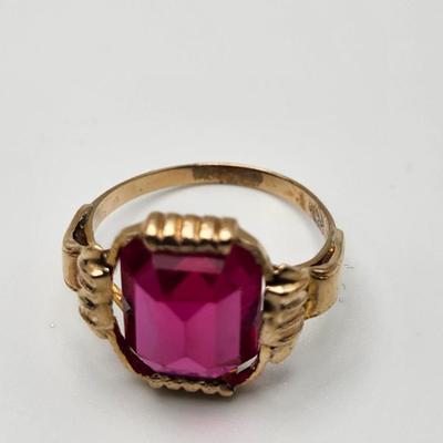 Cushion Cut Ruby RIng