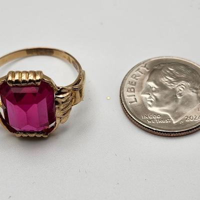 Cushion Cut Ruby RIng
