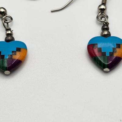 Southwestern Heart Earrings