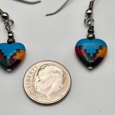 Southwestern Heart Earrings