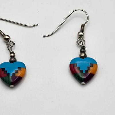 Southwestern Heart Earrings
