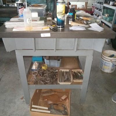 Steel top work table