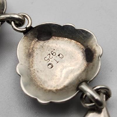 Carolyn Pollack QT Sterling Concho bracelet