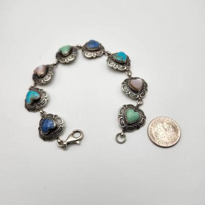 Carolyn Pollack QT Sterling Concho bracelet