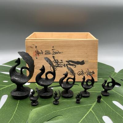 9 Piece Asian Opium Weights