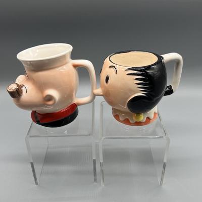 Popeye and Olive Oil Mugs