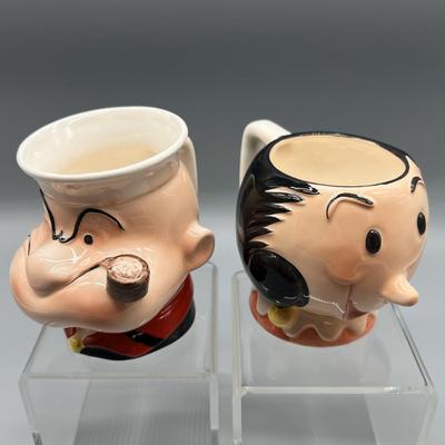 Popeye and Olive Oil Mugs