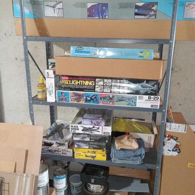 Lot of model airplanes