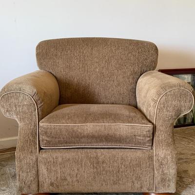 Light Brown Lounging Armed Chair