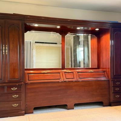 Large Wood Wall Unit