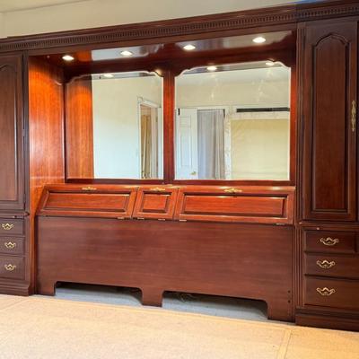 Large Wood Wall Unit