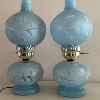 Vintage Pair of "Gone With the Wind" Parlor Lamps