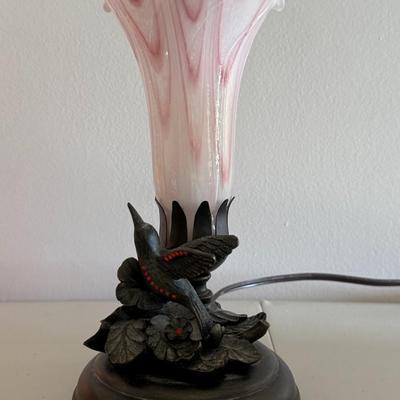 Dale Tiffany Hummingbird Lily Table Lamp
