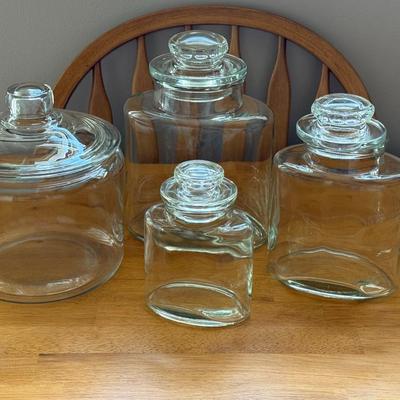 Glass Canisters Lot