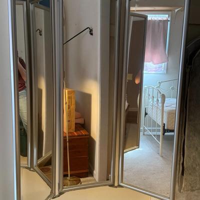 3-Paneled Hanging Full Length Wall Mirror