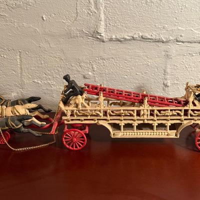 Vintage Cast Iron Fire Wagon