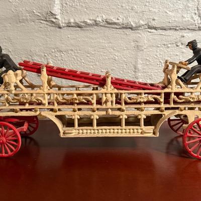 Vintage Cast Iron Fire Wagon
