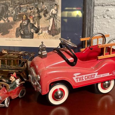 Ogden Print- 'A Fire Alarm-Turning a Sharp Corner' Lot