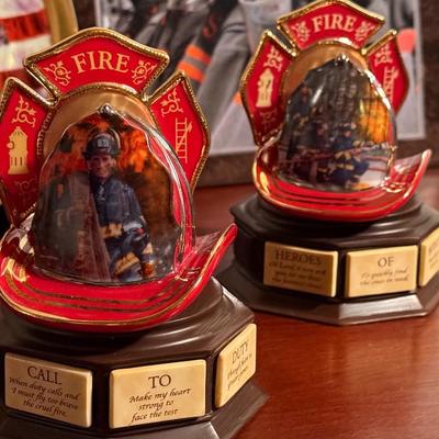 Bradford Exchange- Ardleight Elliot Firefighter Tribute Music Boxes Lot