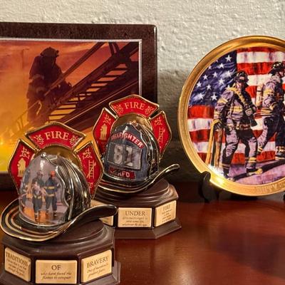 Bradford Exchange- Ardleight Elliot Firefighter Tribute Music Boxes Lot