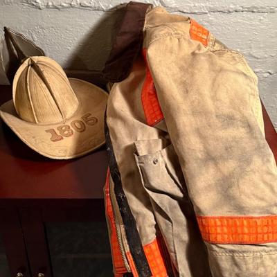 Firefighter Uniform Gear- Boots, Hat and Jacket