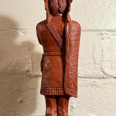 Vintage 1997 Wetherbee 914 Cigar Indian Statue (22") and Cigar Box