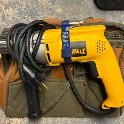 DeWalt Drill w/ Bag and Screwdriver Bits
