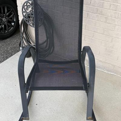 Metal Framed Porch Rocker