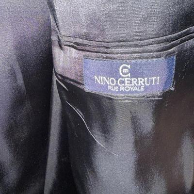 Nino Cerruti Black Suit- Size 54 Jacket and Size 45 W 50 L Pants