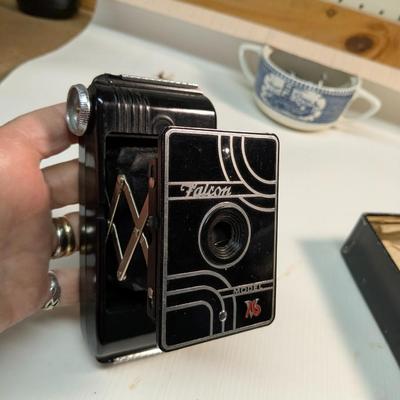 Vintage Falcon Junior Model Camera with Original Box (1939)