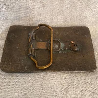 Vintage belt buckle collection Americana, Train