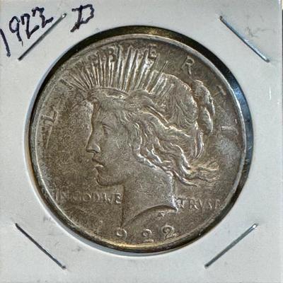 1922 D Peace Dollar