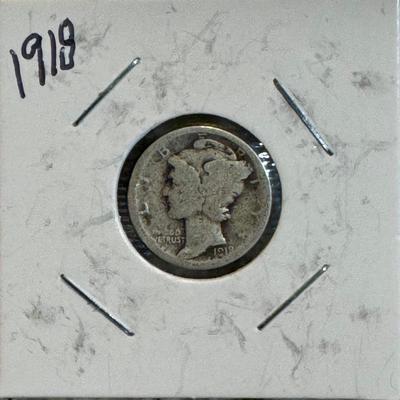 1918 Mercury Dime