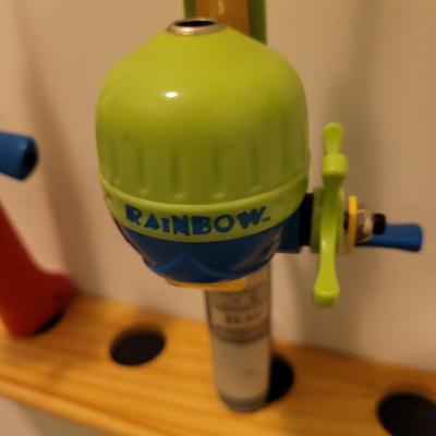 Shakespeare & Rainbow Fishing Rods + Tackle Box (BS-EL)