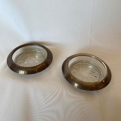 Vintage Crystal Coasters (2)