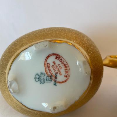 Stouffers 24K Encrusted Sugar and Creamer