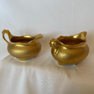 Stouffers 24K Encrusted Sugar and Creamer