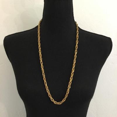 Vintage Gold tone lite chain necklace