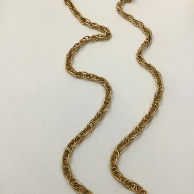 Vintage Gold tone lite chain necklace