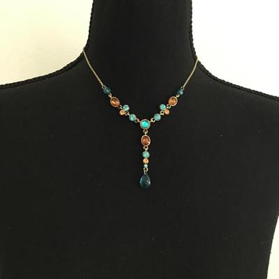 Beautiful BoHo rhinestone necklace