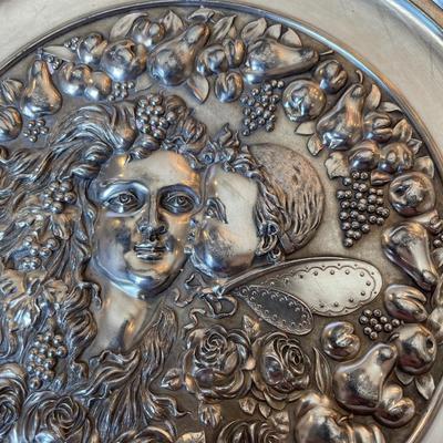 Ornate Silver plated dish