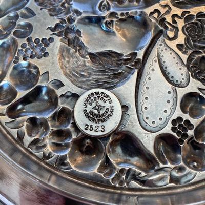 Ornate Silver plated dish