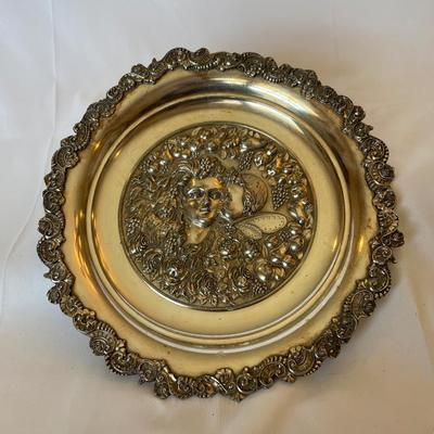 Ornate Silver plated dish