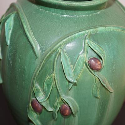 LARGE CERAMIC POT SIGNED ON BASE DOOR STUDIO POTTERY 19"