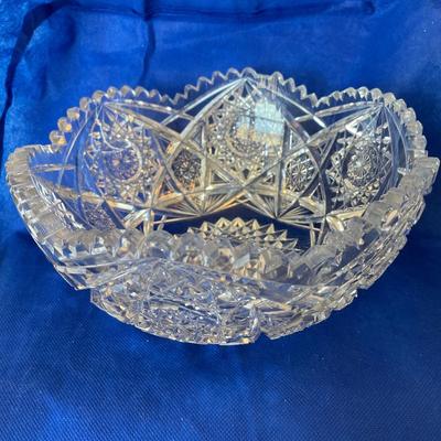 American Brilliant Cut Glass Bowl