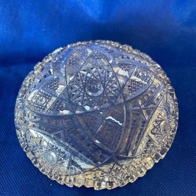American Brilliant Cut Glass Dish